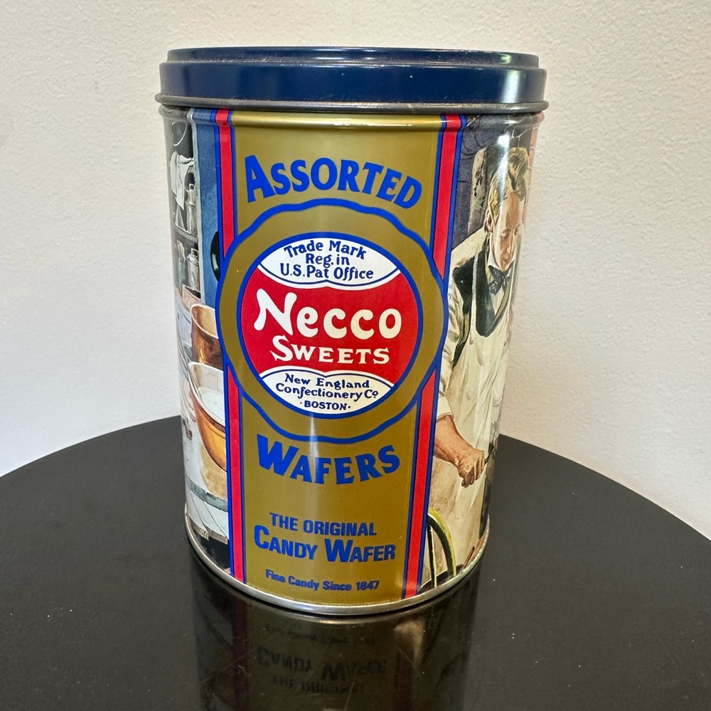 Assorted Wafers Tin - Blue and Gold
